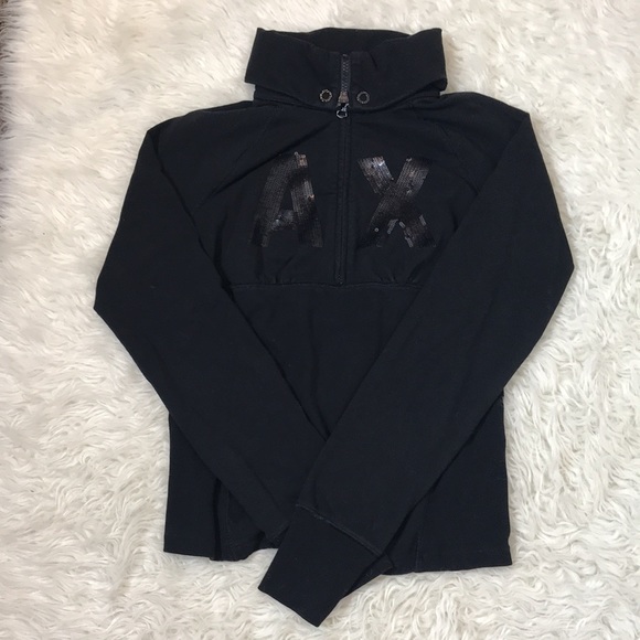 Woman’s Armani Exchange black medium long sleeve sweater - Picture 6 of 7